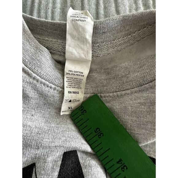 Matt Nathanson LS Crewneck Sweatshirt King Size Bed PhD Used to Be XL Gray - Picture 4 of 4